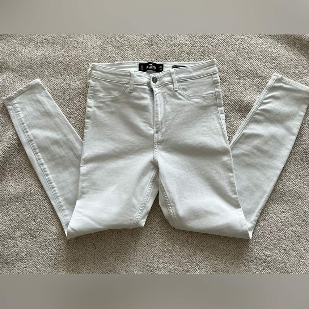 HOLLISTER CALIFORNIA HIGH-RISE JEAN LEGGING | COLOR: WHITE🤍 | SIZE: 5-S/27X26 - Picture 4 of 14